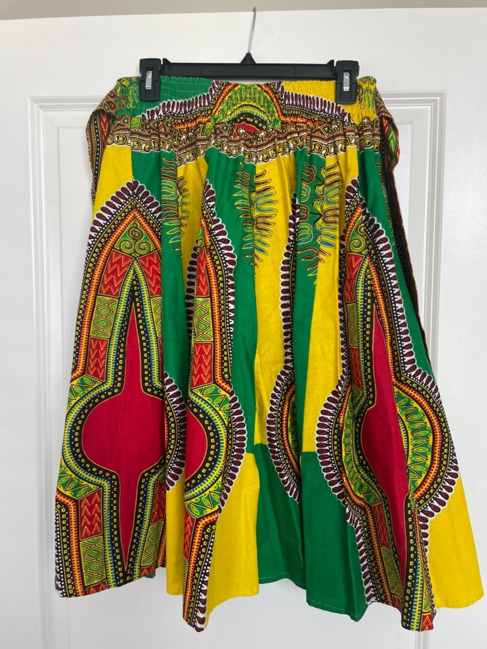 Vibrant Dashiki Print Maxi Skirt